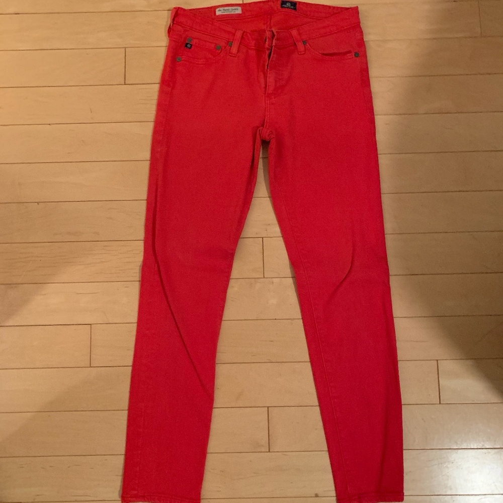 AG Red Jeans